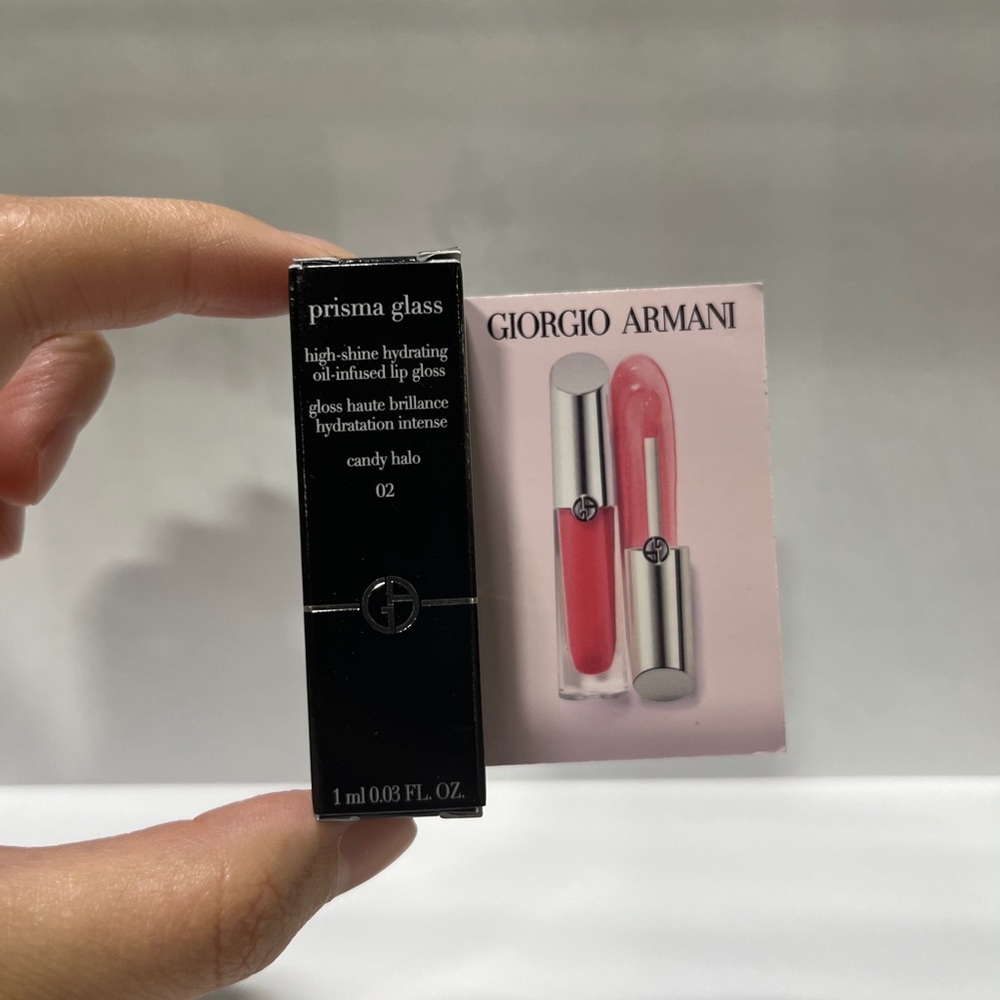 Giorgio Armani Prisma Glass Lip Gloss Mini 1ml - Candy Halo 02
